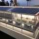 A scale model of the Gigafactory about 20 miles outside Reno, Nevada complete with miniature robots.